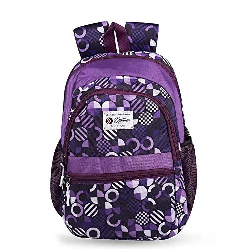 "Unveiling Twenty20: Optima Polyester 13.5-inch Kids Backpack in Trendy Purple"