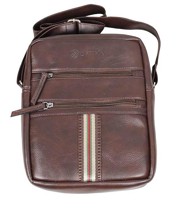 Top-Pick-OPTIMA-PU-Sling-Bag-with-Adjustable-Strap-for-Ranji-Trophy-Fans Optima Inc