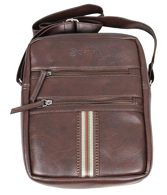 Top-Pick-OPTIMA-PU-Sling-Bag-with-Adjustable-Strap-for-Ranji-Trophy-Fans Optima Inc
