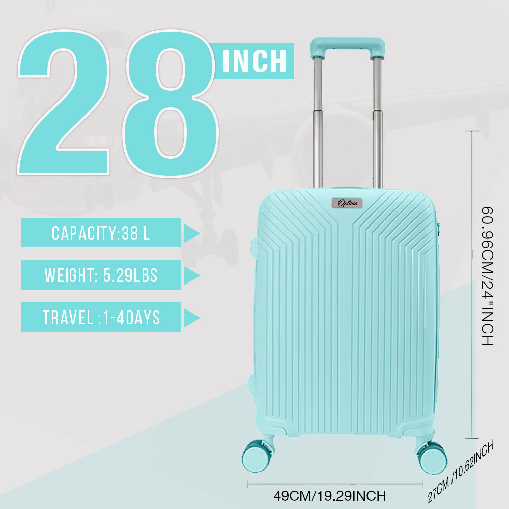 "Top-Notch Travel Companion: OPTIMA 28Inch T.Blue Polycarbonate Suitcase with TSA Lock | October 2 Trend"