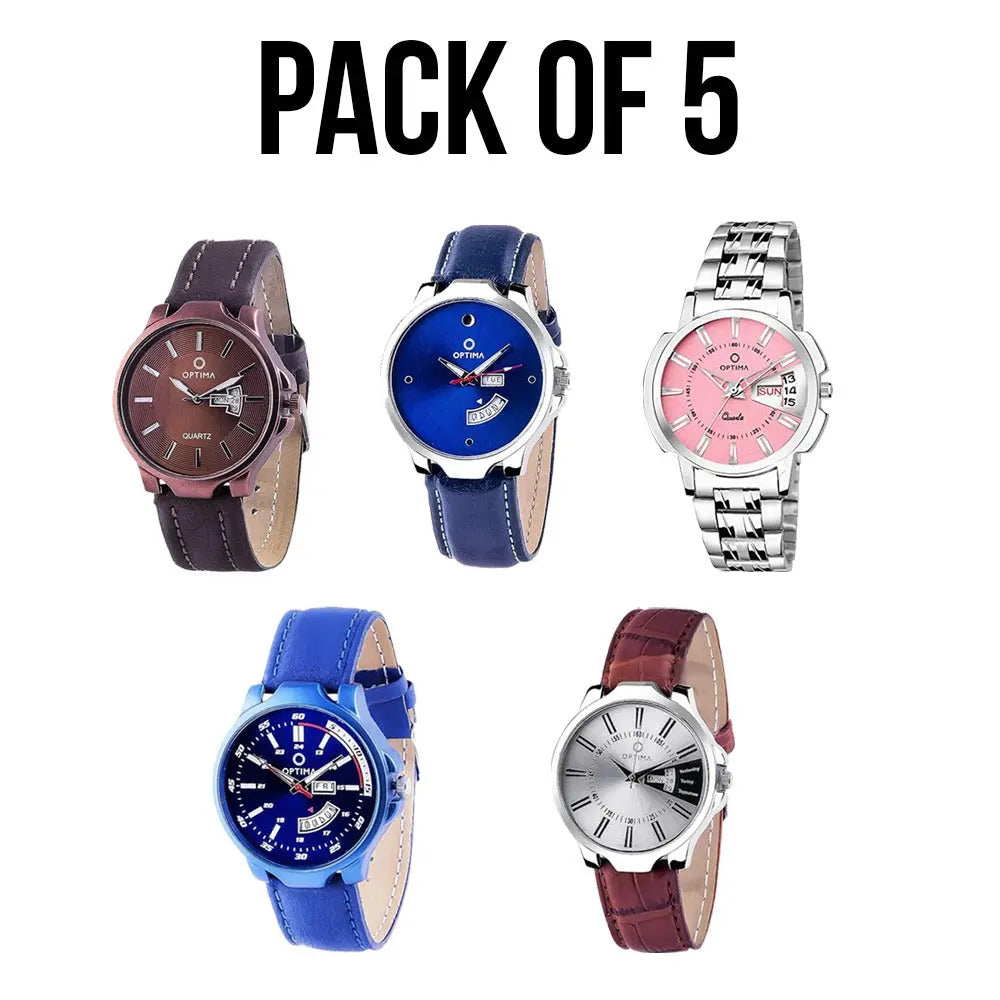 Stylish-Optima-Men-s-Analog-Watches-Perfect-Day-Date-Pack-Leading-Brand Optima Inc