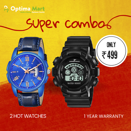 "Discover Optima Formal & Casual Analog Watch Combo on Amazon.com"