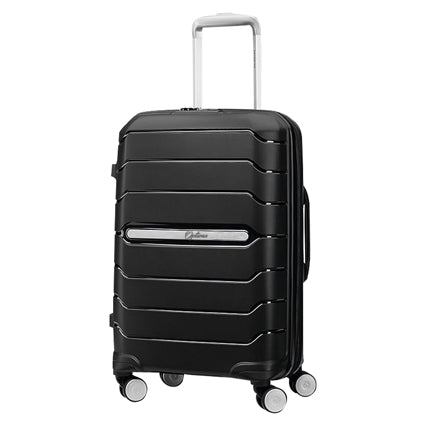 Optima Zenith Hardside Expandable with Double Spinner Wheels, Carry-On 20-Inch, Black