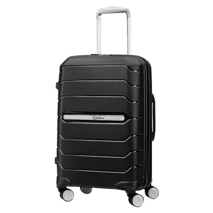 OPTIMA Zenith Hardside Expandable Luggage with Spinners, Black, 3PC SET (Carry-on/Medium/Large) (Black)