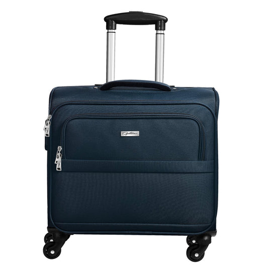 OPTIMA Overnighter Small Cabin Luggage Premium Trolley Luggage -Capacity: 35 liters- Blue optima-bags