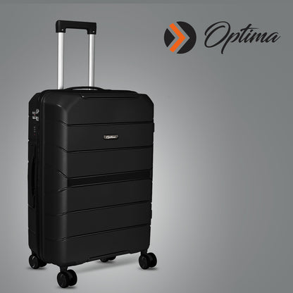 Optima Check-in Polypropylene Hardsided 8 Wheels Luggage Speed_ Wheel Trolley TSA Lock- 20 inch