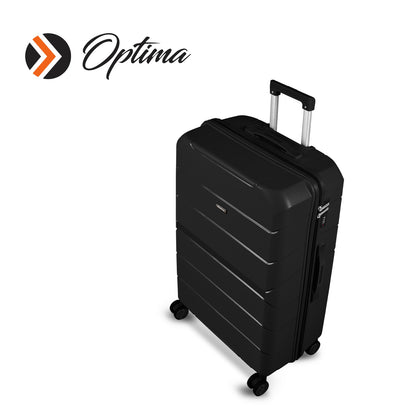 Optima Check-in Polypropylene Hardsided 8 Wheels Luggage Speed_ Wheel Trolley TSA Lock- 20 inch