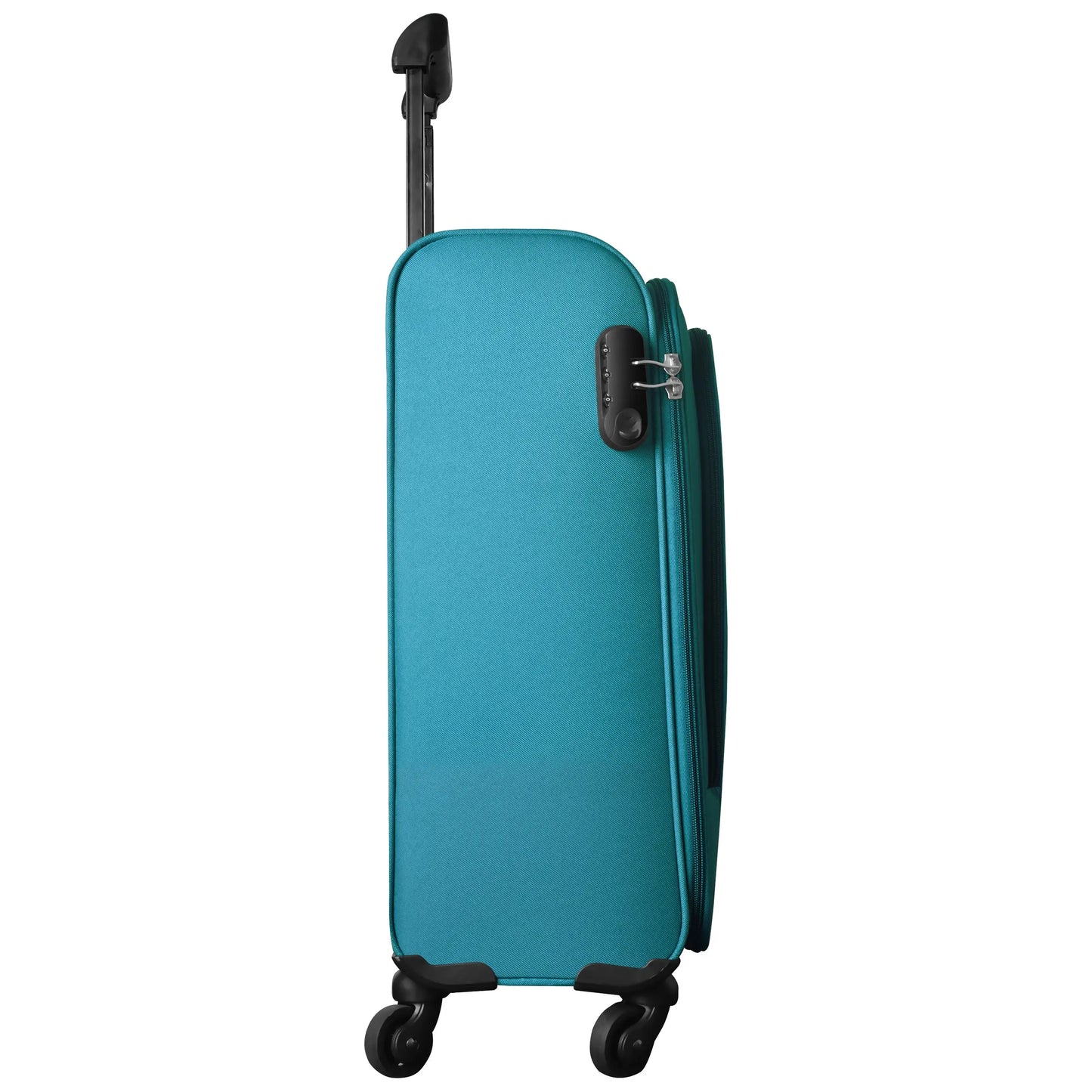 OPTIMA Cabin Suitcase (18.3 inch) - Anti Theft Trolley Bag, Small Size (20 Inches) Teal Suitcase with Number Locks optima-bags