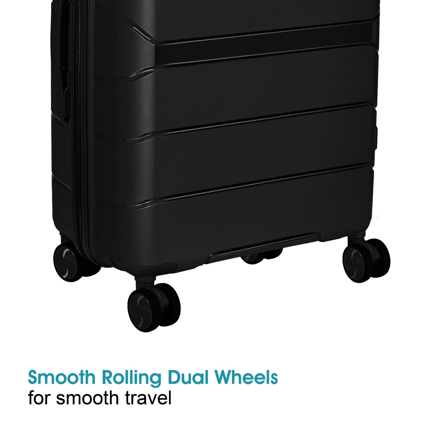 Optima Check-in Polypropylene Hardsided 8 Wheels Luggage Speed_ Wheel Trolley TSA Lock- 20 inch