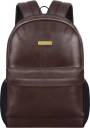 PROVOGUE  25 L Laptop Backpack Men Women’s Girls Fashion PU Mini Casual Backpack  (Brown)