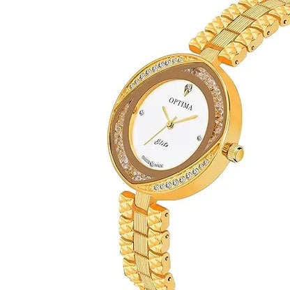 OPTIMA Elite Series Regalia Collection Analog Watch - for Women (GOLDEN)(OEM-127) Optima