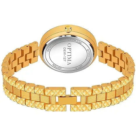 OPTIMA Elite Series Regalia Collection Analog Watch - for Women (GOLDEN)(OEM-127) Optima