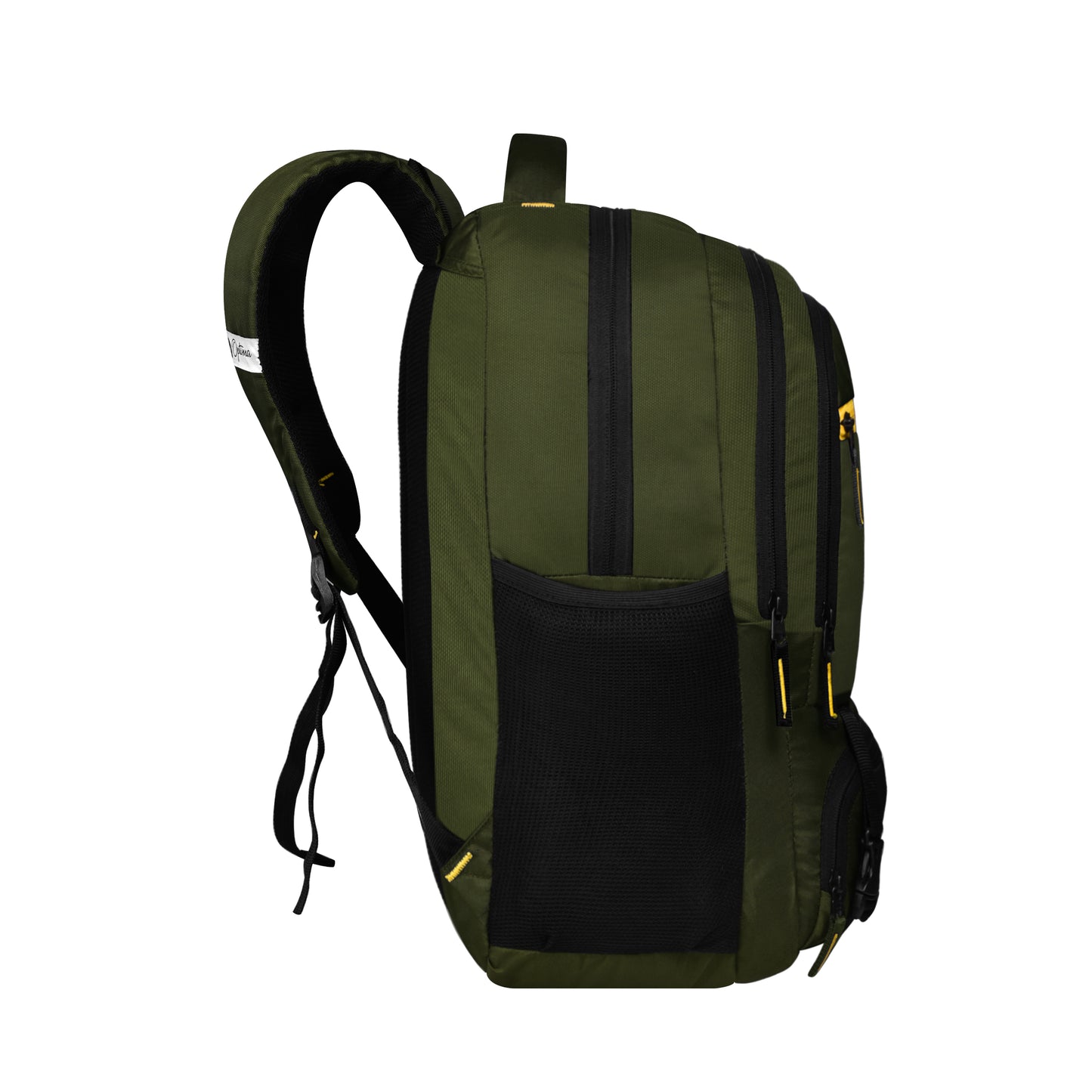 Optima Casual Backpack 28L, 2 Main Compartments, Bottle Pocket, Front Pocket, Padded Shoulder Strap-Green