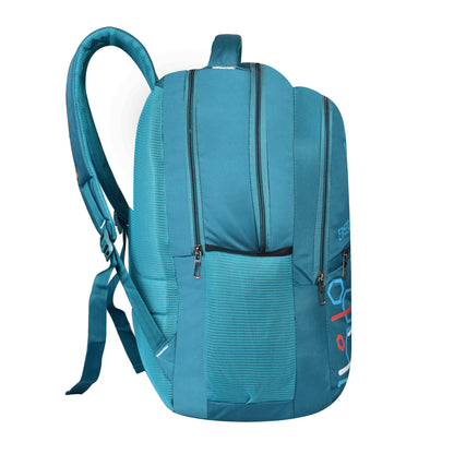 Optima College Backpack with Front Organizer and Spacious Interiors for Men & Women -T.Blue