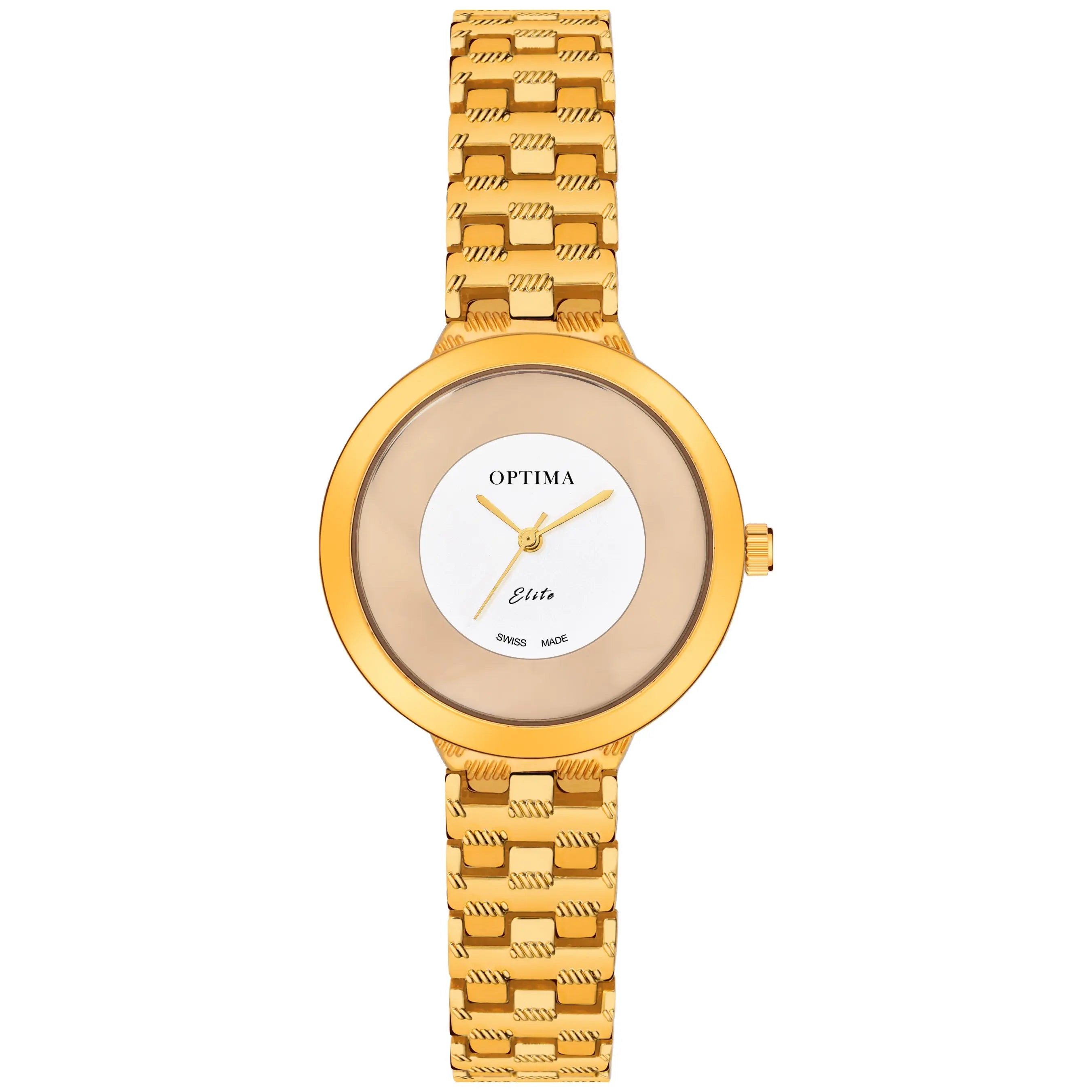 Buy Optima Day & Date Featured Gold Plated Quartz Analog Watch - for Men  (Gold) at Amazon.in