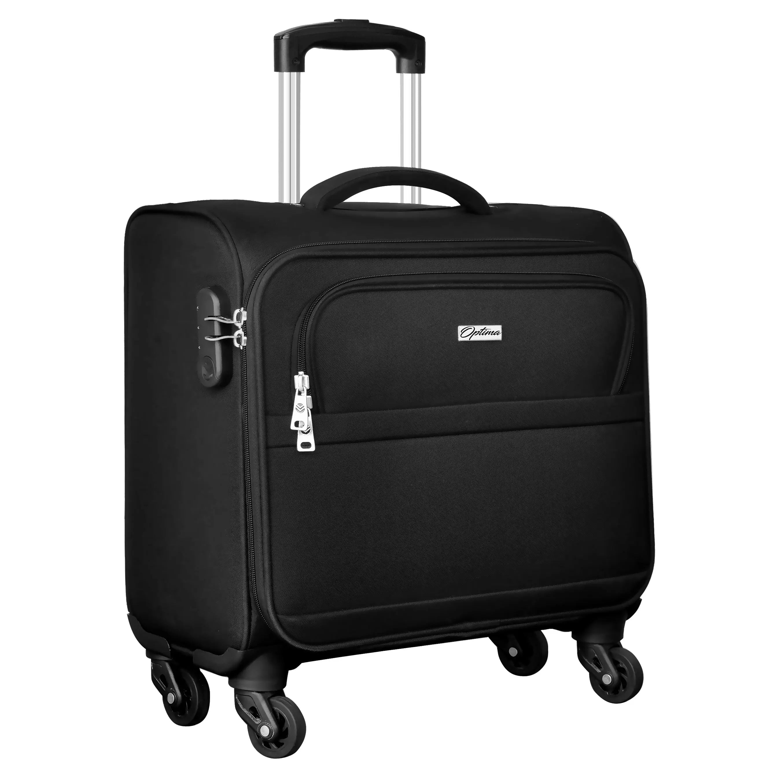 OPTIMA Small Cabin Luggage Premium Overnighter Cabin Trolley