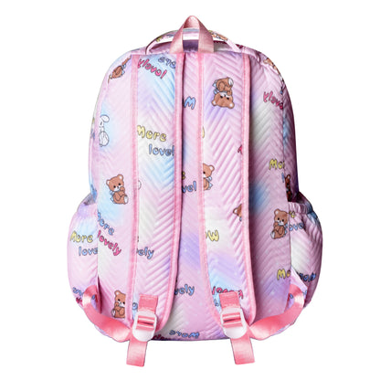 clouds love 15.6 Inch College Cute Bookbag Anti Theft Women Casual backpack for Teen School Girls laptop bag (Peach)