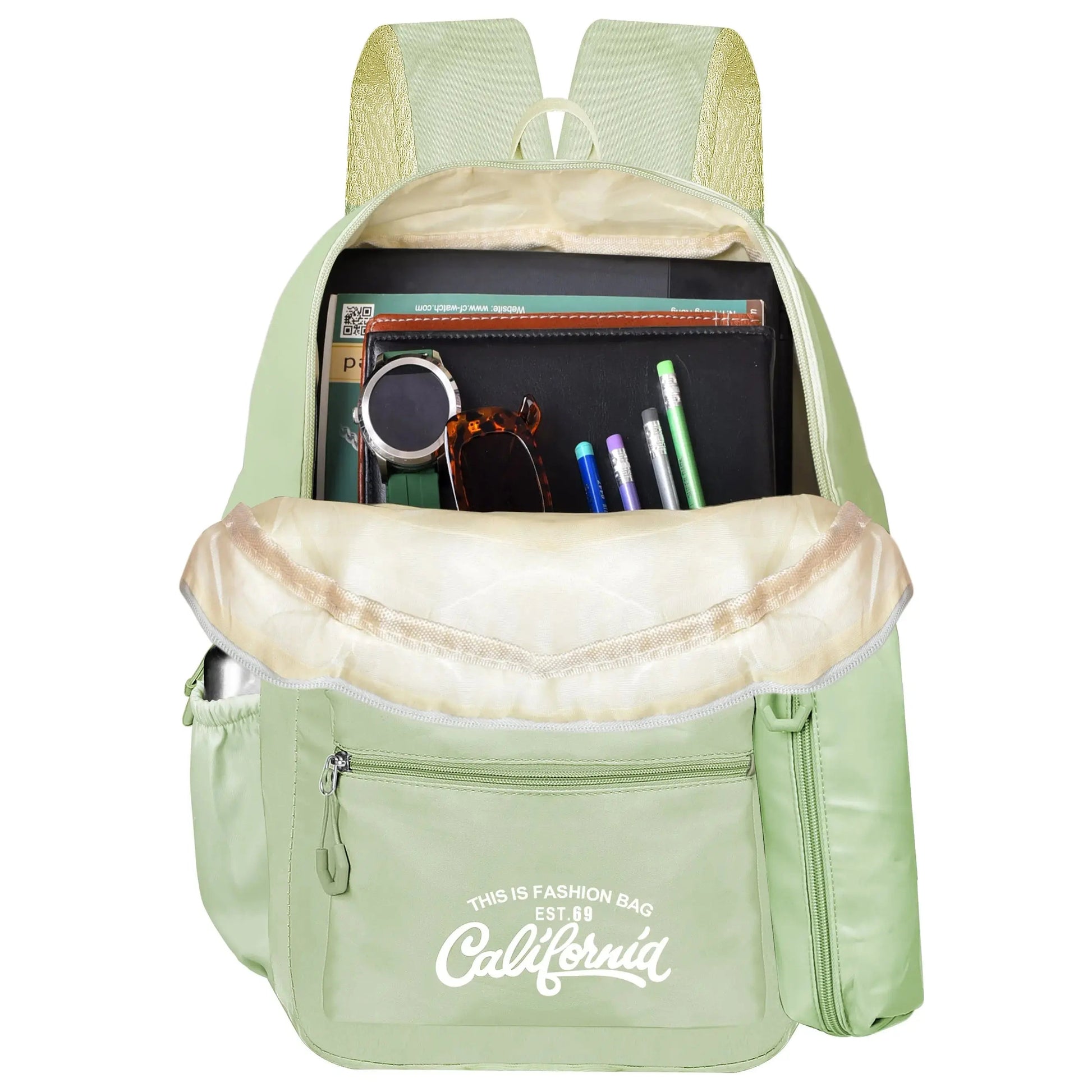 clouds love School Backpacks for Teen Girls - Laptop Backpacks 15.6 Inch College Cute Bookbag Anti Theft Women Casual Daypack (Green) optima-bags