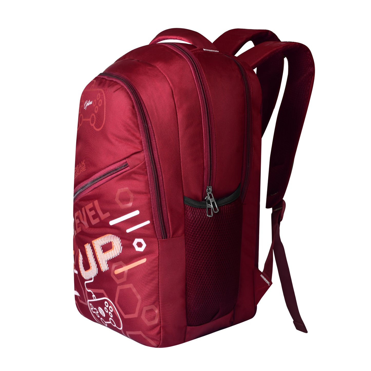 Optima College Backpack with Front Organizer and Spacious Interiors for Men & Women -Red