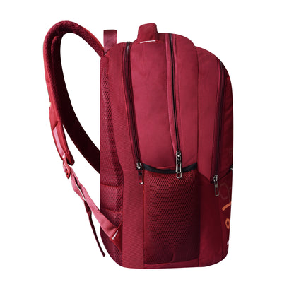 Optima College Backpack with Front Organizer and Spacious Interiors for Men & Women -Red