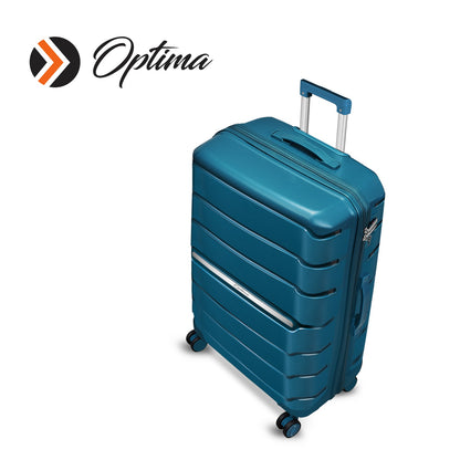 Optima Zenith Hardside Expandable with Double Spinner Wheels, Carry-On 24-Inch, Blue