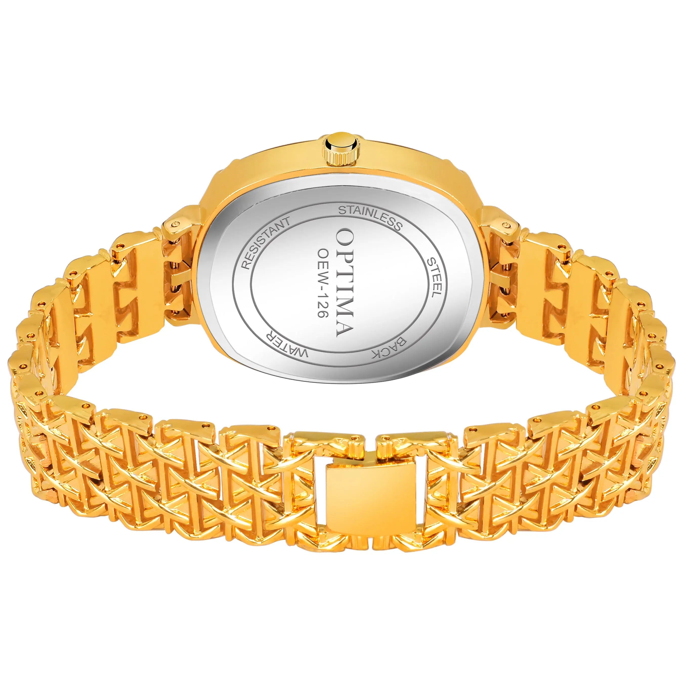 Optima Swiss Diamond Watch 97 Genuine Diamonds 0.54 Carat SI Quality  OSL308-GG-D-1. Clocks & Watches - Wristwatches - Auctionet
