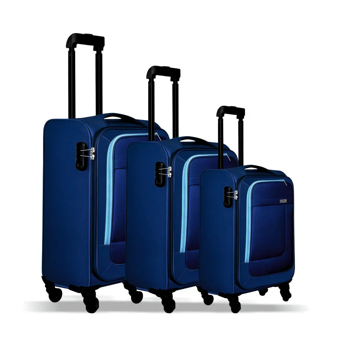 Optima Prion Softside Expandable Roller Luggage, 3-Piece Set (21/25/29) Optima