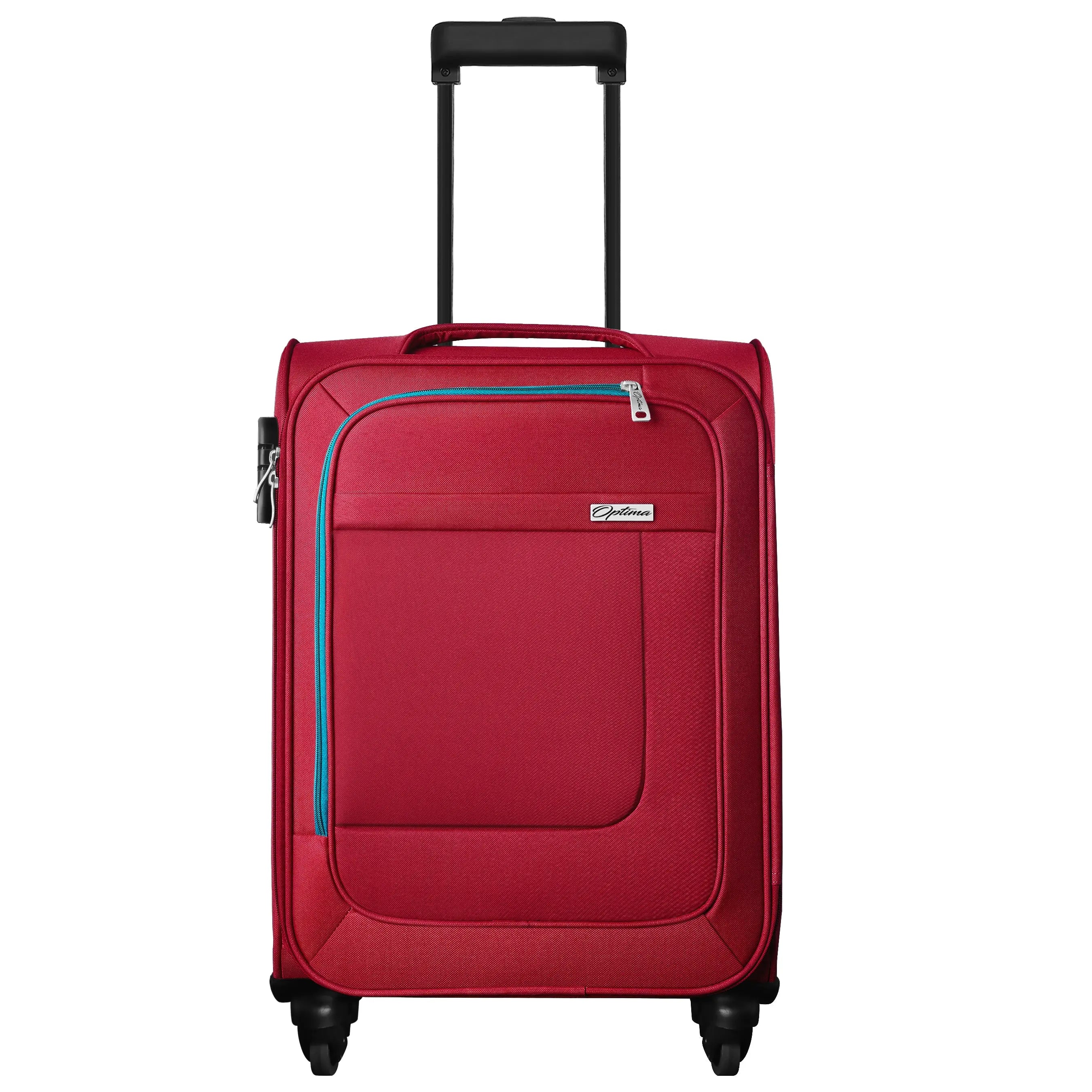 OPTIMA Cabin Suitcase 18.3 inch Anti Theft Trolley Bag Small