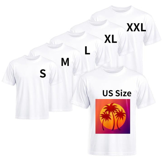 Optima Premium Unisex Polyester T-Shirts - 5 Pack for DIY Gifts