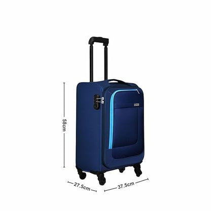 OPTIMA Prion Soft side Expandable Roller Luggage (20 inch Colour -Blue)