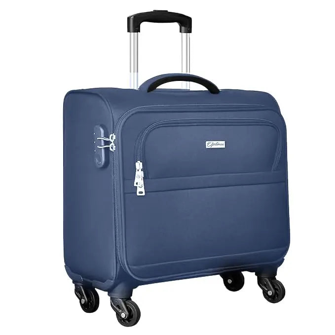 OPTIMA Overnighter Small Cabin Luggage Premium Trolley Luggage -Capacity: 35 liters- Blue optima-bags