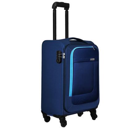 OPTIMA Cabin Suitcase (18.3 inch) - Anti Theft Trolley Bag, Medium Size Teal Suitcase with Number Locks (OTB-1003) optima-bags