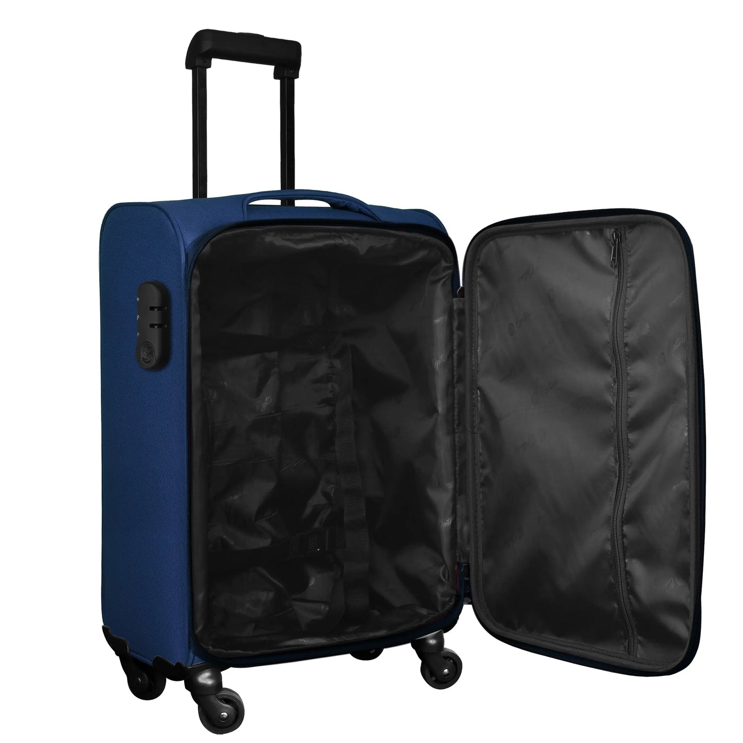 OPTIMA Cabin Suitcase (18.3 inch) - Anti Theft Trolley Bag, Medium Size Teal Suitcase with Number Locks (OTB-1003) optima-bags