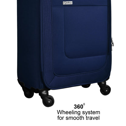 OPTIMA Cabin Suitcase (18.3 inch) - Anti Theft Trolley Bag, Medium Size Teal Suitcase with Number Locks (OTB-1003) optima-bags