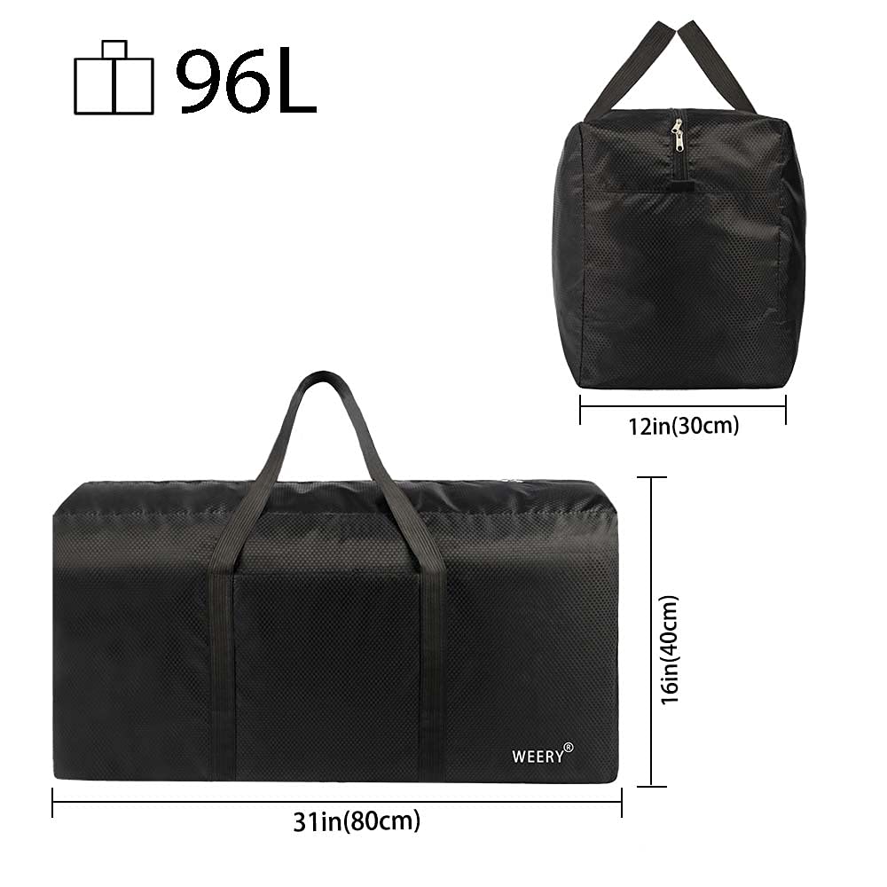 Optima Premium 96L Lightweight Duffle Bag - Foldable Travel Companion