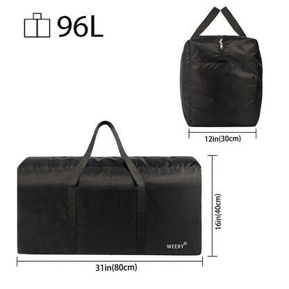 Optima Premium 96L Lightweight Duffle Bag - Foldable Travel Companion