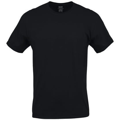 Optima Men's Premium Crew T-Shirt Multipack - Black, Size L (12-Pack)