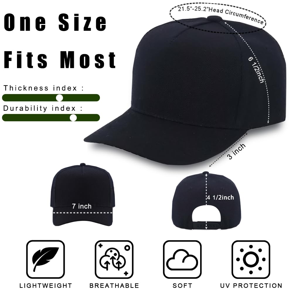 Optima Seamless Baseball Caps - 12 Pack, Adjustable & Breathable