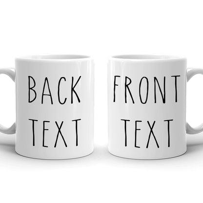 Optima Personalized 11oz Ceramic Coffee Mug - Custom Text Gift