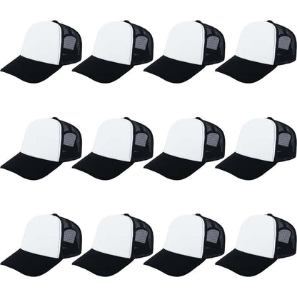 Optima Premium Sublimation Trucker Hats - Blank Mesh Cap, One Size