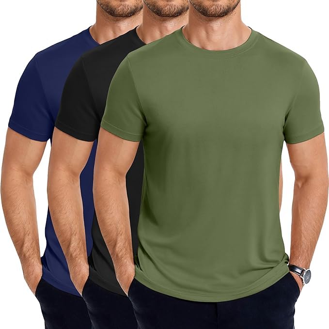 Optima BILLIONHATS 12 Pack Plus Size Men's Cotton T-Shirts Bulk Big