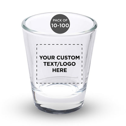 Optima Custom Shot Glasses Set - 1.75 oz, 100 Pack for Events