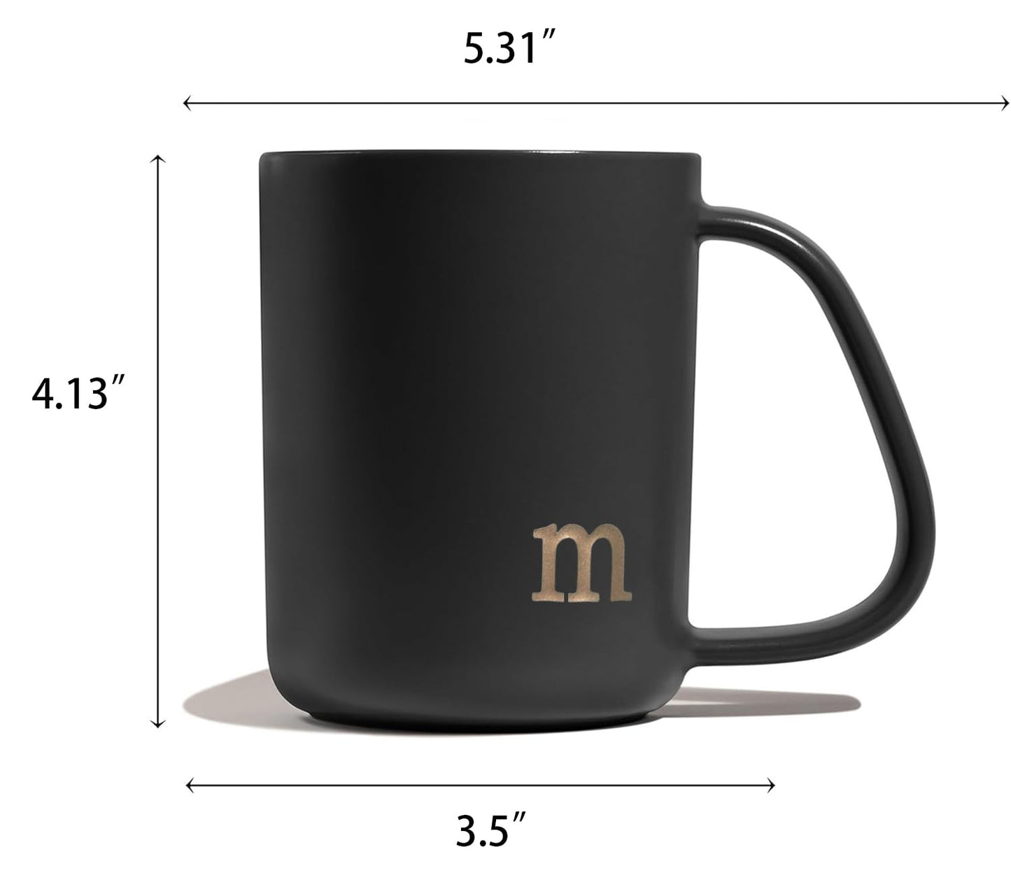 Optima Elegant Ceramic Mug - 15 oz Personalized Coffee Cup
