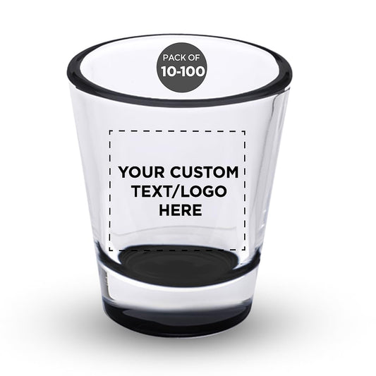 Optima Custom Shot Glasses Set - 1.75 oz, 100 Pack for Events