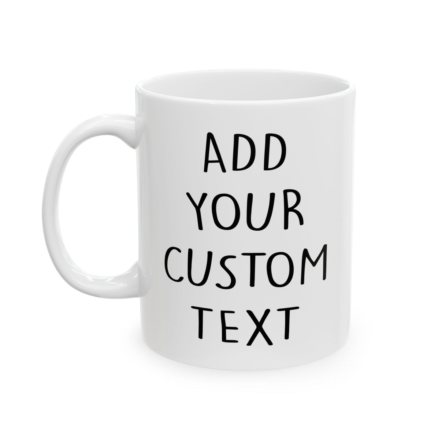Optima Personalized 11oz Ceramic Coffee Mug - Custom Text Gift