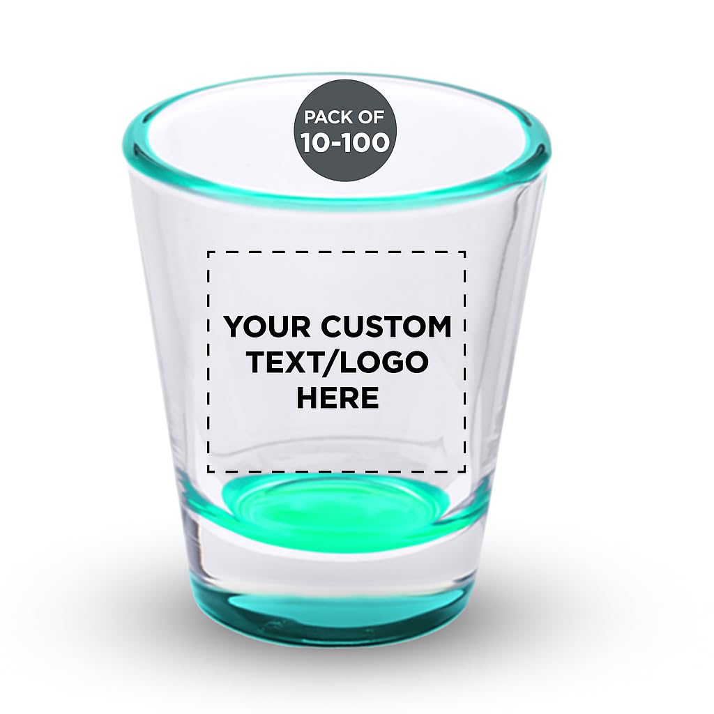 Optima Custom Shot Glasses Set - 1.75 oz, 100 Count for Events