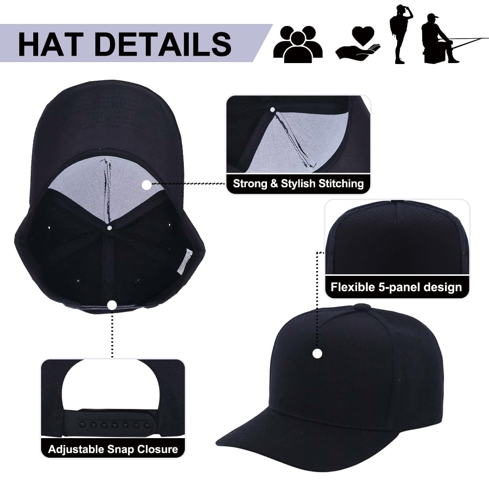 Optima Seamless Baseball Caps - 12 Pack, Adjustable & Breathable