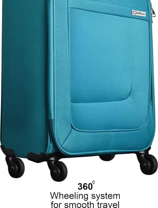 OPTIMA Prion Softside Expandable Roller Luggage, T.Blue, 2-Piece Set (20/24)