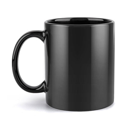 Optima Personalized Black Coffee Mug - 11 OZ Custom Photo Cup