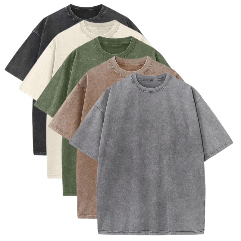 Optima Premium Unisex Cotton Crew T-Shirts - Bulk Pack, Large